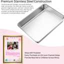RIZZARI Stainless Steel Cat Box: Large Gray Enclosed Design Litter Pan - High-Edged & Teflon Coating - for Superior Odor Control & Easy-Clean Drawer - Ideal for Multi-Cat Homes Garage