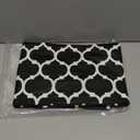 Smiry Rectangle Picnic Table Cover, Waterproof Elastic Fitted Camping Tablecloths for 5 Foot Tables, Wipeable Flannel Backed Vinyl Tablecloth Protector for Indoor, Outdoor (Black, 30x60 Inches)