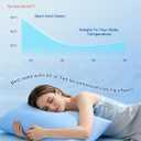 Avolare Cooling Pillow Cases, Arc-Chill Q-max>0.5 Cool Pillowcases for Hot Sleepers, Soft Silky 20" x 30" Summer Pillow Cover with Zipper (Blue, Standard & Queen Size)
