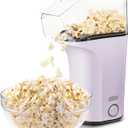 DASH Hot Air Popcorn Popper Maker with Measuring Cup to Portion Popping Corn Kernels + Melt Butter, 16 Cups  Lavender