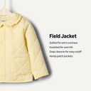 Amazon Essentials x Sofia Grainge Toddler and Baby Girls' Midweight Quilted Field Jacket with Ruffle 12M
