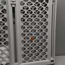 MYPET Universal Pet Gate: 26 - 42 Wide Dog Gate for Doorways with Pressure Fit or Swinging Door Hardware Mounting Types Included: 26" Tall; Gray