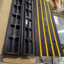 VEVOR Driveway Curb Ramp 2 Pack 1 Channel Threshold Ramp, 22046 Lbs Capacity Rubber Car Ramp, 2.6" Rise Curbside Bridge Ramp for Driveway, Loading Dock, Garage, Sidewalk, Car, Truck, Scooter