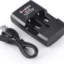 Soshine CR2 RCR123A Battery Charger for RCR123 16340 CR2 15270 LiFePO4 Battery 3V Rechargeable Batteries (Charger)