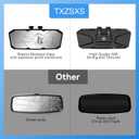 Universal 360 Adjustable Boat Mirror, Upgraded Metal Clamp, Wide-Angle Convex Marine Mirror for Pontoon & Ski Boats, Surfing & Water Sports, Easy Installation