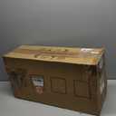 52'' Solid Wood Ceiling Fan without Light,Modern Black Ceiling Fans with Remote Control,Quiet and Reversible DC Motor,Outdoor Ceiling Fan for Garage,Porch,Living Room,Bedroom