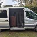 Magnetic Rear Door Bug Screen for Vans – Universal Fit for RAM ProMaster, Ford Transit High Roof – Van Life Camping Essential with Easy Access Mesh for Insect Protection