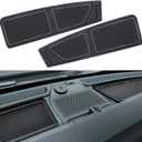 Dash Cover Tray for Ford Bronco Accessories 2021-2023 2024 2025, Dashboard Compartments Mat, Anti-Slip Silicone Insert, Anti Dust Interior Dash Pad Liner for Bronco 2/4-Door (2pcs, Gray Trim)