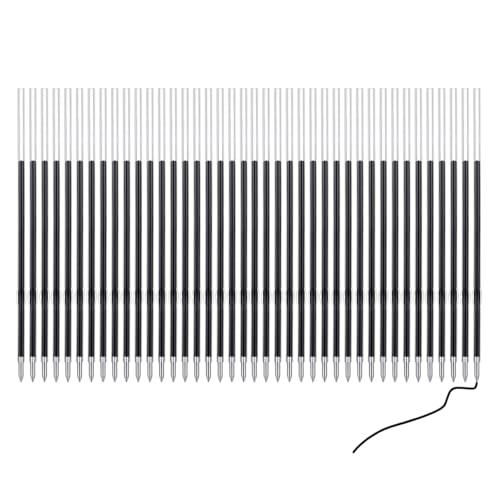 PASISIBICK 3.86 in Black Ink Refills for Ballpoint Pen with Stylus Tip, Soft Touch Click Pen, 2 in 1 Metal Pens, Medium Point(Pack of 40)