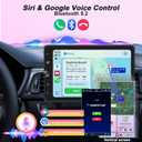 10.4" Single Din Car Stereo Wireless Carplay, Rotating HD 1280 * 800 IPS Display Touchscreen, Car Radio with Bluetooth 5.2, FM Radio, Android Auto, Backup Camera