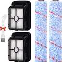 for Bissell CrossWave Vacuum Cleaner Replacement Parts 2 Pack 1868 Bissell CrossWave Multi-Surface Brush Rolls Tangle-Free+ 2 Pack 1866 Replacement Vacuum Filters Part 1608683 1608684 1613568