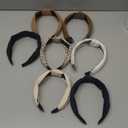 Funtopia Headbands for Women, 9pcs Fashion Knotted Headband Leopard Print Knot Hairband, Cute Wide Headbands for Women Girls Hair Accessories Set(Brown Black White) (Multicolor)