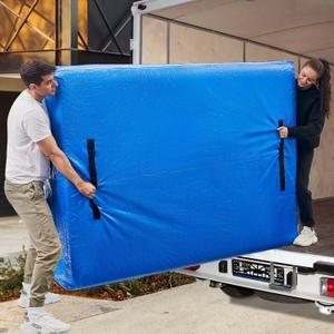 BETU Mattress Bags for Moving, Mattress Protector Waterproof Mattress Cover Queen Size Storage Bags with 8 Heavy-Duty Handles and Zipper for Bed Extra Thick Large Reusable (82"x62"x15" Blue) (Queen 1 Pack (82x62x15"))