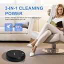 Robot Vacuum and Mop Combo for Pet Hair, 4500Pa Strong Suction, Tangle-Free Brush, 120-Min Runtime, Ultra-Thin 2.8 for Under Furniture, Quiet, Smart Mapping Ideal for Hard Floors & Large Homes