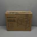 Elevated Dog Bowls Large Breed, 15" Tall No Spill Tilted Water Bowl for Dogs with Stand, Full Metal & Stainless Steel Raised Dog Bowl Design for Indoor and Outdoor Use