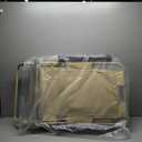 MoNiBloom Folding Reclining Patio Chair, 3-Position Patio Lounger Folding Chairs with Adjustable Backrest and Headrest for Backyard Poolside Lawn, 330lbs Capacity (Cream)