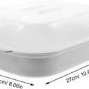 DOITOOL Microwave Steamer for Cooking Vegetables, Plastic Microwave Vegetable Steamer with Lid for Vegetables Prep Seafood Cooking (Random Color)