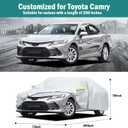 Car Cover Custom Fit for Toyota Camry 1996-2026, for Honda Accord 2001-2026, Waterproof All Weather for Automobiles Full Exterior Cover Rain Sun UV Protection with Door Zipper