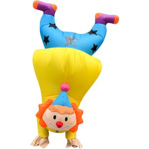 Funny Inflatable Costune Blow up Costume for Cosplay Party Halloween Suit Parade Carnival Outfit (Yellow)
