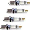 4PCS Car Spark Plugs, Iridium Car Ignition Plugs Designed for 5464 BKR5EIX-11, Vehicle Ignition System Upgrade Replacement Parts, Compatible with Honda, Lexus (Silver)