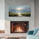 selatala Extra Large Wall Art for Living Room 29"X58", Ocean Sunrise Landscape Canvas Prints Paintings, Flowers Sea Beach Neutral Wall Picture Artwork Farmhouse Decor Office Bedroom Dining Room