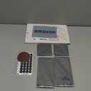 4PCS Fast Drying Diatomite Stone Soap Tray for Bathroom and Kitchen, Vanity Tray, Water Absorbing Coaster (Dark Gray 4stripes)