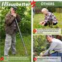 Weeder, 52" Long Metal Handle Weed Puller Tool with 4 Stainless Steel Claw, Weeding Tool for Lawn and Garden, Easily Remove Weeds Without Bending, Pulling, or Kneeling.