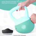 Soft Kettlebell - Cushioned Impact-Resistant Base and Anti-Slip, Kettle bell Anti-Slip Grip Weight for Home Workouts, Safe Strength Training Kettlebells Sets for Women & Men, With Non-slip Gloves