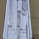 Rolanstar Bookshelf 5 Tier with 4 Hooks, Reversible Corner Bookshelf, 65" Industrial Wooden Bookcase with Open Shelves and Metal Frame for Living Room, Bedroom, Home Office, White