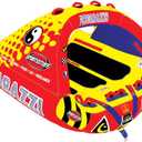 SPORTSSTUFF Poparazzi 1-3 Rider Towable Tube for Boating, Red