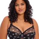 Elomi Women's Matilda Underwire Plunge Bra, Black, US 34O