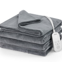 Sunbeam Microplush Heated Blanket 62x84 Inches, Twin, Gray