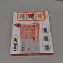 4 in a Row Board Games for Kids Ages 3+, Early Idea for Boys Girls Teens, Connect & Win Four in a Line, Portable 2-Player Strategy Games,Foldable Design with 6 Spare Discs (Blue)