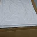 WOWSTAR 12-Pack 24"x24" Drop Ceiling Tiles, Waterproof Glue up Vintage Style 3D Ceiling Tiles, White