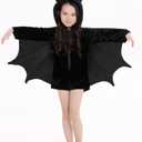 Cozy Bat Jumpsuit Halloween Party Animal Costume Cosplay (M (Height: 120-145 cm))