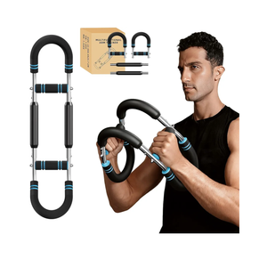 Twister arm Trainer, Adjustable Resistance (40-140 lbs) Chest Workout Equipment,Forearm Power Exercise bar , pectoralis spinalis Device, Portable Detachable Design