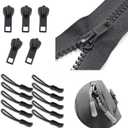 YaHoGa 143 PCS Zipper Repair Kit Zipper Replacement with Install Plier for Bags, Jackets, Tents, Backpacks, Sleeping Bag