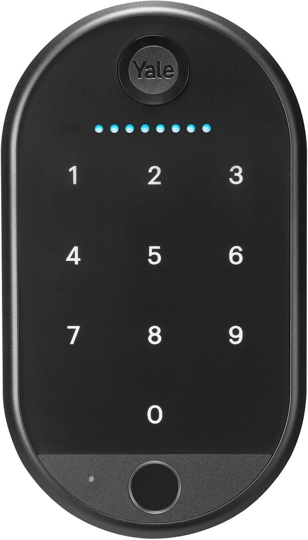 Yale Keypad Touch, Fingerprint Door Lock, Keyless Entry, Smart deadbolt, Pin Code Entry - Does Not Include Required Smart Lock