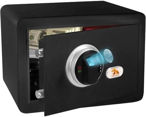 TIGERKING Security Fingerprint Biometric Safe Digital Safe for Home, Office- Black