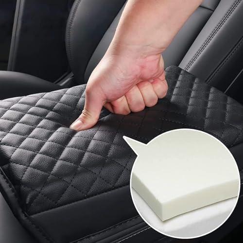 AOMSAZTO Console Pad for 2020-2022 Ford Explorer Leather Memory Foam Black