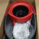 O-Cedar EasyWring Microfiber Spin Mop, Bucket Floor Cleaning System, Red, Gray, Standard