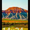 14x24 Picture Frame Black for Wall Mounting, Horizontal and Vertical Formats for Wall Hanging, Wood 14x24 Frame, Black, 1 Pack