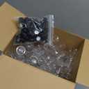 Tessco 100 Pcs Mini Liquor Bottles Plastic Mini Salad Dressing Bottle Christmas Small Shooter Alcohol Holders with Cap Wine Hot Sauce(1.7 Oz,Black)