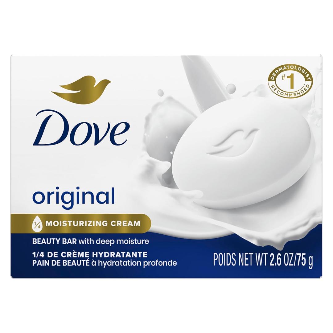 Pack Of 36 Dove Beauty Bar Soap Original, for Soft, Smooth Skin, with 1/4 Moisturizing Cream 2.6 Oz