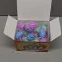 28 Pcs Guessing Game Egg with Keychain, Rock-Paper-Scissors Game for Kids Valentines, Valentines Cards for Party Favor, Valentines School Classroom Exchange Prizes for Boys Girls