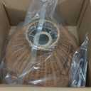 Rattan woven Pendant Lights Shade Rattan Hanging Lamp Shades for Pendant, Floor, Table, and Wall Lamps - Boho Wicker Light Shades - Replacement Pendant Light Covers