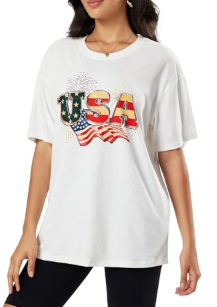 Womens Oversized Summer T Shirts Fashion Floral Graphic Tees Short Sleeve Beach Vacation Trendy Clothes 2025 (Medium)