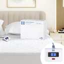 Sealy Heated Mattress Pad Twin Size, Luxury Quilted Electric Bed Warmer with 10 Heat Settings & Auto Off 1-12 Hours | Fit Up to 15" Deep Pocket | ETL Certified | Machine Washable