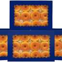 qiqee Auto-pop Up Deep Blue Cookie Box with Window 14x10x2.5 inch Only 23Pcs Bakery Pastry Macaron Bakery Box For Packaging