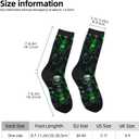 Alien Funny Socks Novelty Crew Socks For Women Men (Black)